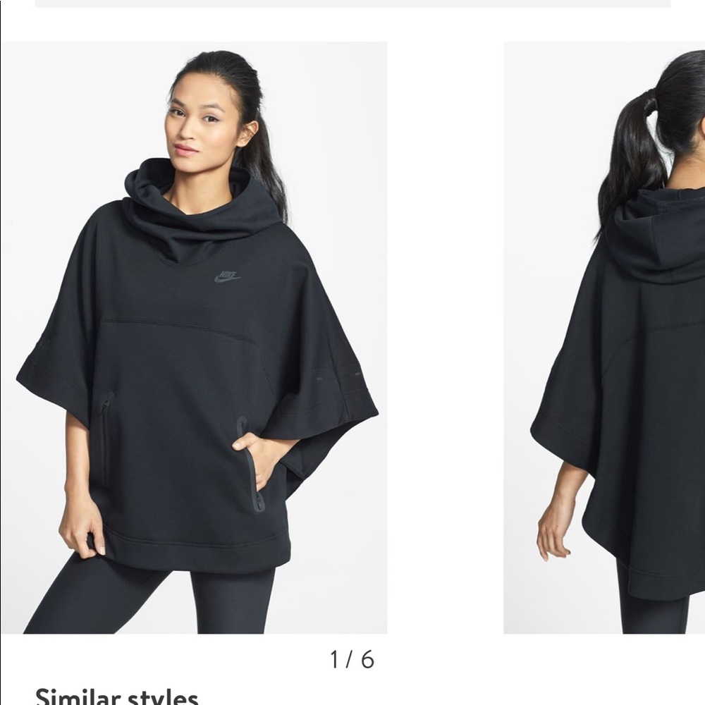 Nike fleece poncho with hood
